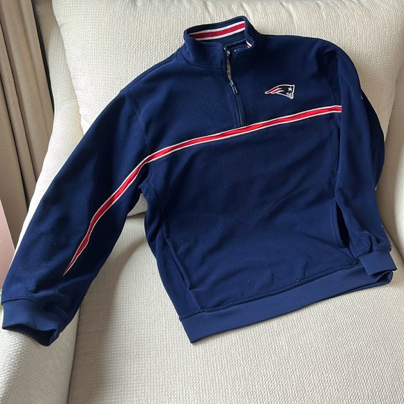 NFL Patriots Team Apparel 1/4 Zip Fleece - Picture 2 of 6